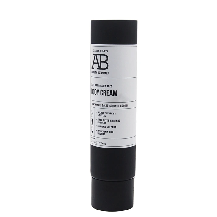 Cos crema tub amb etiqueta